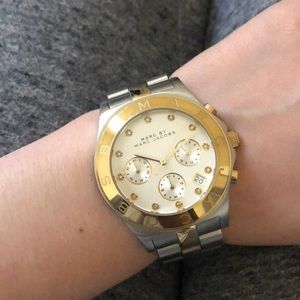 Marc Jacobs two tone metal watch